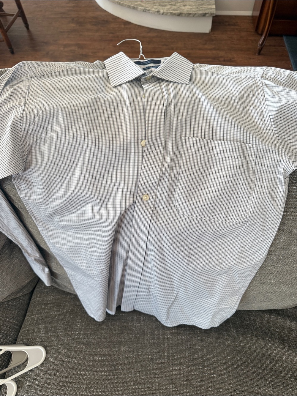 Young Men’s Joseph Abboud Button-Down Dress Shirt - Light Blue/White Check